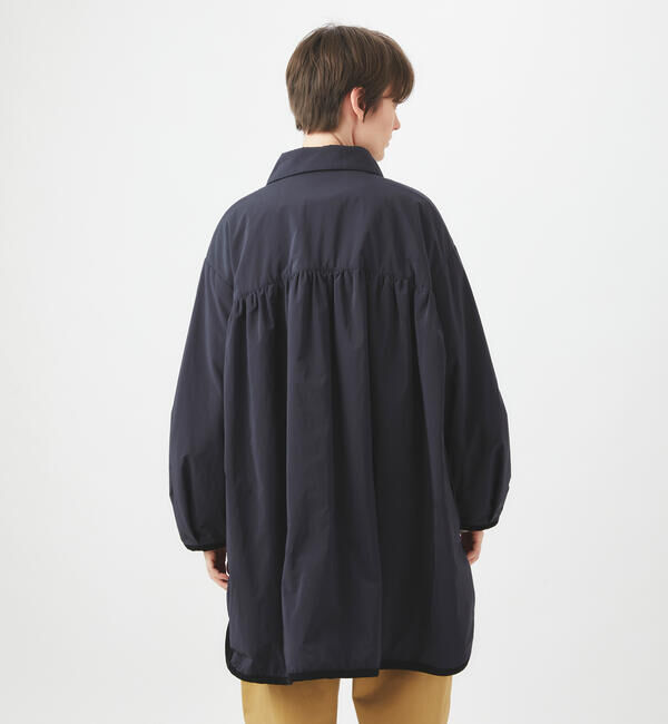 ORCIVAL「ORCIVAL | ツイル ギャザーコート WOMEN」|ステンカラーコート|