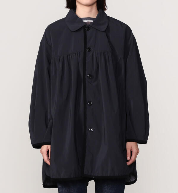 ORCIVAL「ORCIVAL | ツイル ギャザーコート WOMEN」|ステンカラーコート|