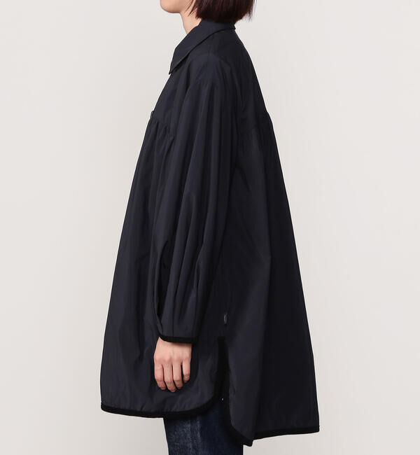ORCIVAL「ORCIVAL | ツイル ギャザーコート WOMEN」|ステンカラーコート|