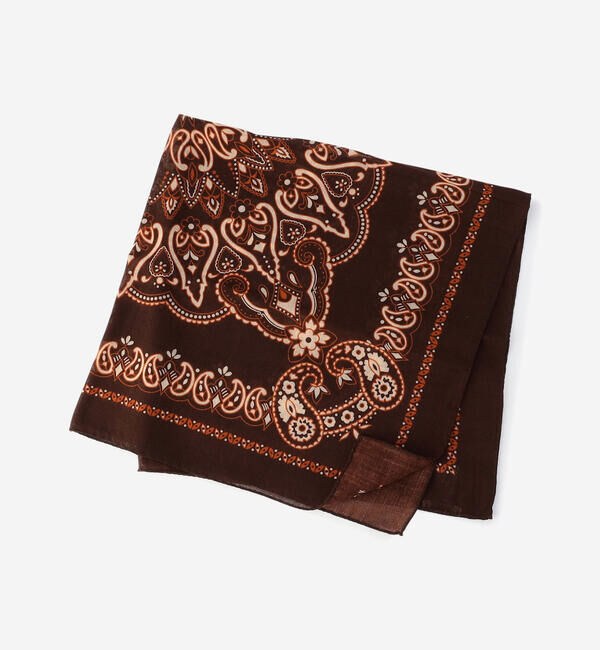  「Bleck | ウールスカーフ」|バンダナ・スカーフ|BROWN系1