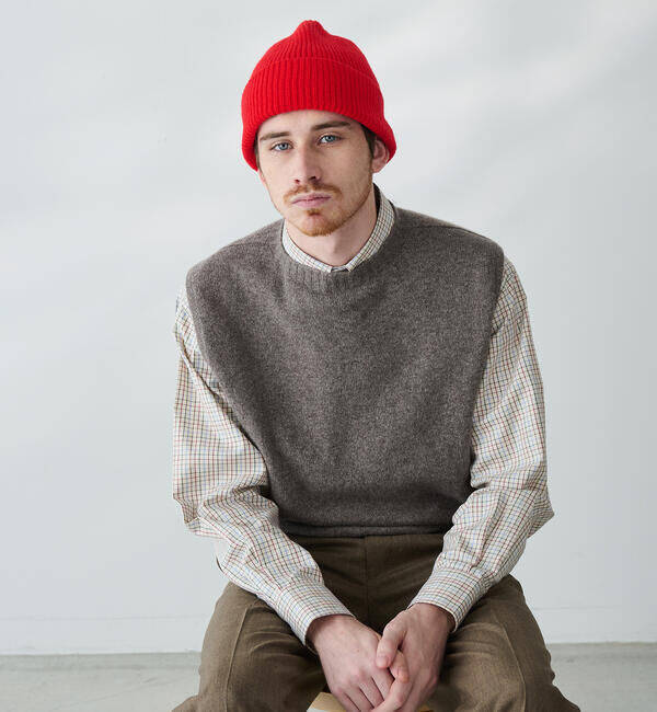  「MACKIE | ウール リブニットビーニー UNISEX」|ニット帽|