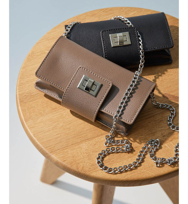 Hoaw.「【Hoaw.】ウォレットチェーンバッグ」|トートバッグ|トープ