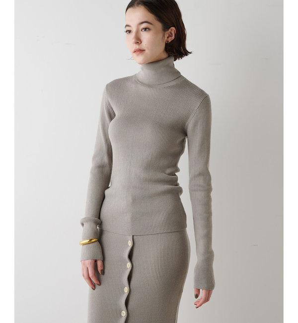  「リブタートルプルオーバー」|ニット・セーター|