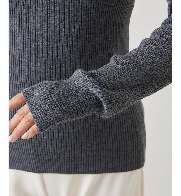  「リブタートルプルオーバー」|ニット・セーター|