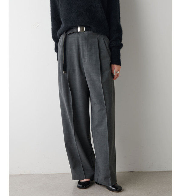  「ワイドタックパンツ」|チノ|