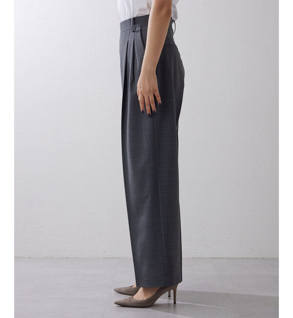  「ワイドタックパンツ」|チノ|