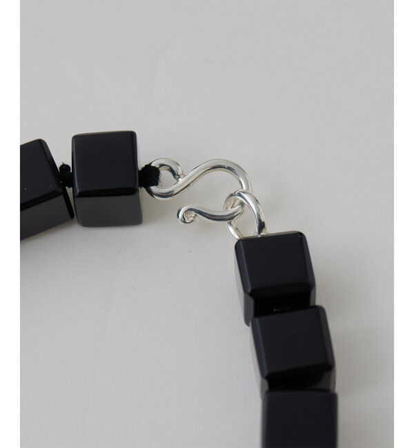 Hoaw.「【Hoaw.】Black agate stoneネックレス」|リング|