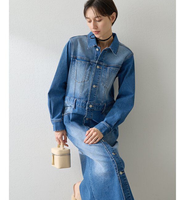  「ストレッチデニムワンピース」|ワンピース|