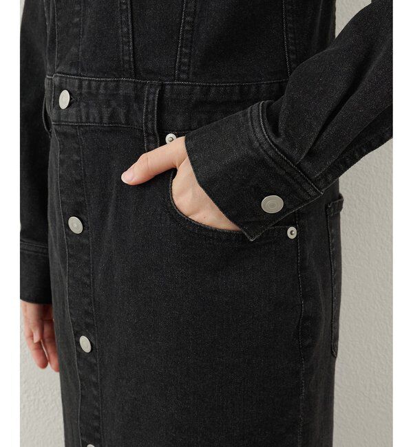  「ストレッチデニムワンピース」|ワンピース|