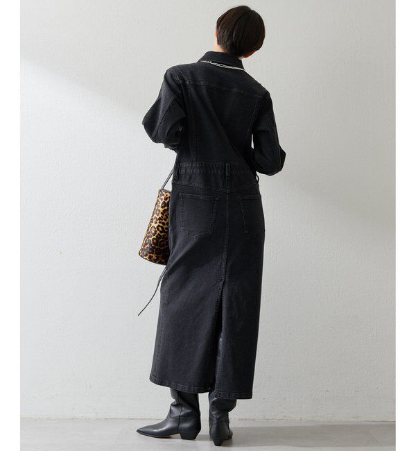  「ストレッチデニムワンピース」|ワンピース|
