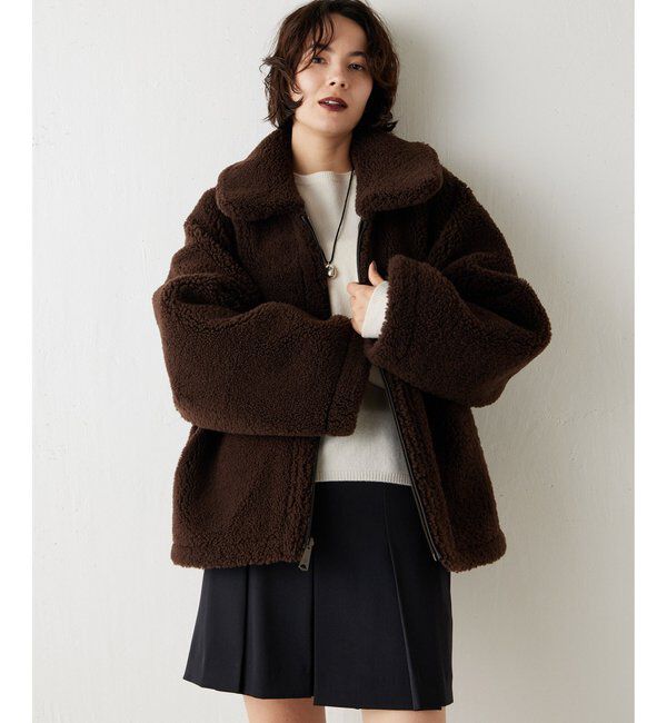 GEMINI「【GEMINI】ムートンブルゾンコート」|ブルゾン・スタジャン|