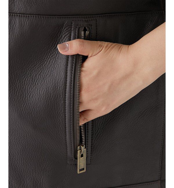 GEMINI「【GEMINI】ムートンブルゾンコート」|ブルゾン・スタジャン|