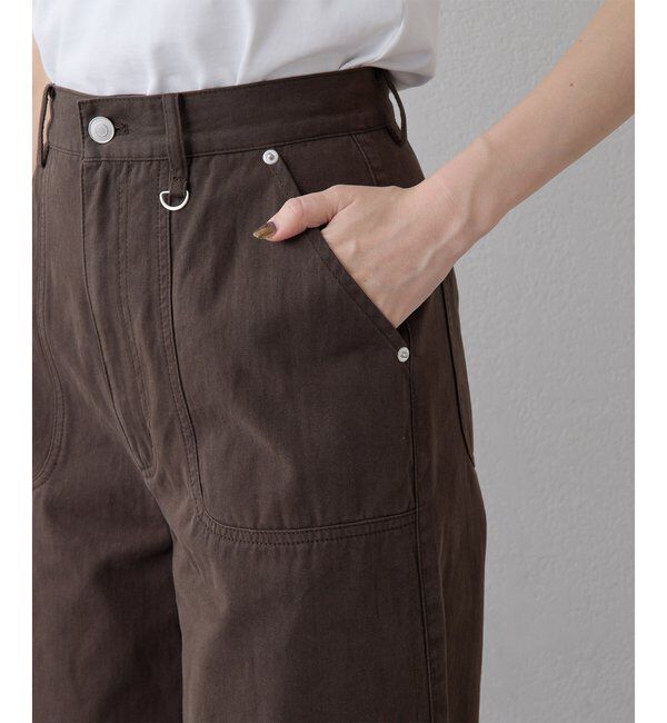  「【THE PAUSE】コットンツイルベイカーパンツ」|チノ|