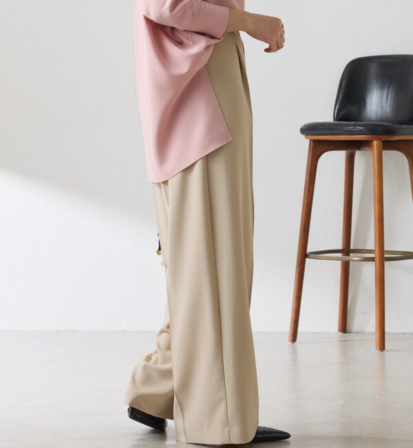  「《予約販売中》【高機能/マイナス3kg/5サイズ展開】ジャージワイドパンツ」|チノ|