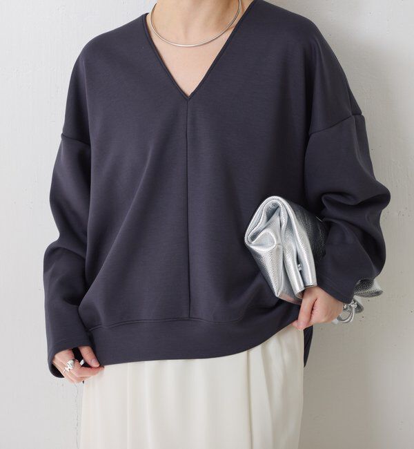  「ポンチＶカットプルオーバー」|Tシャツ・カットソー|