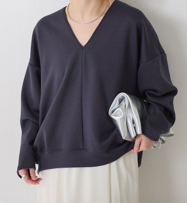  「ポンチＶカットプルオーバー」|Tシャツ・カットソー|