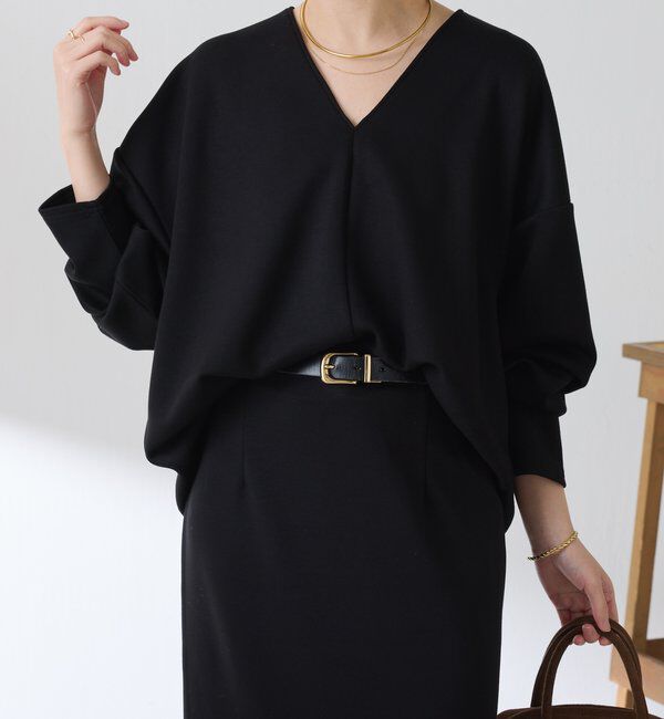  「ポンチＶカットプルオーバー」|Tシャツ・カットソー|