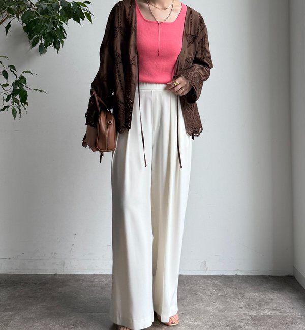  「スクエアニットタンク」|ニット・セーター|