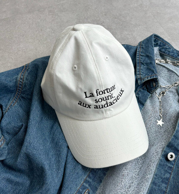  「３段刺繍ロゴキャップ」|ハット|