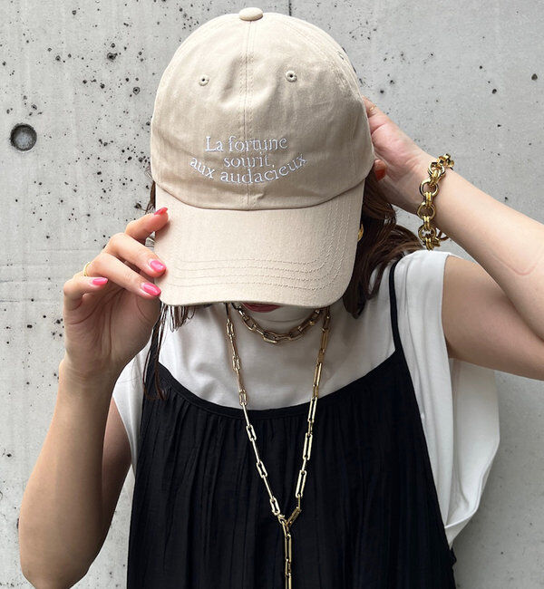  「３段刺繍ロゴキャップ」|ハット|