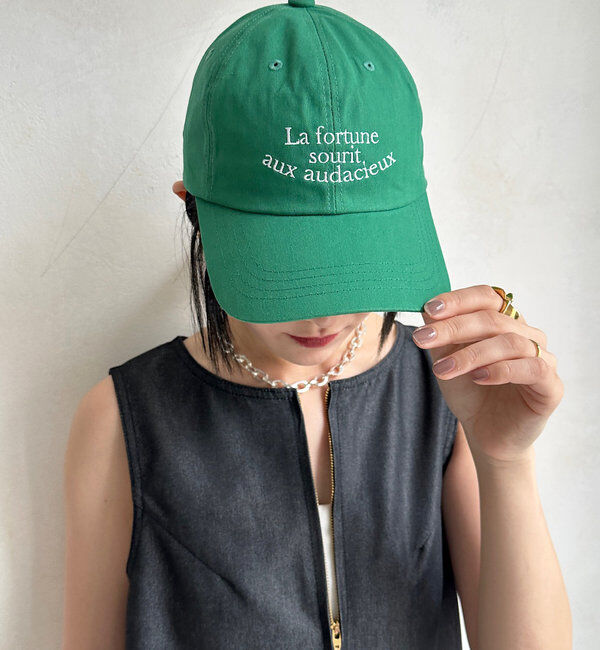  「３段刺繍ロゴキャップ」|ハット|