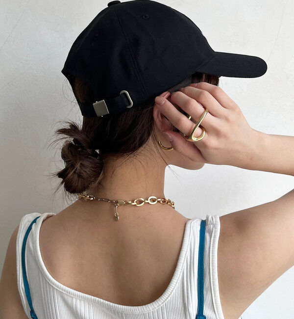  「３段刺繍ロゴキャップ」|ハット|