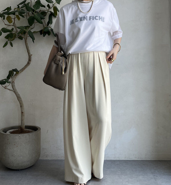  「トリコットオーガンジーTEE」|Tシャツ・カットソー|