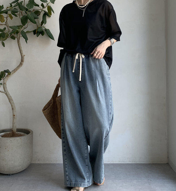  「トリコットオーガンジーTEE」|Tシャツ・カットソー|