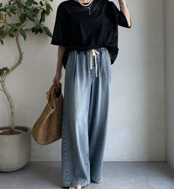  「トリコットオーガンジーTEE」|Tシャツ・カットソー|