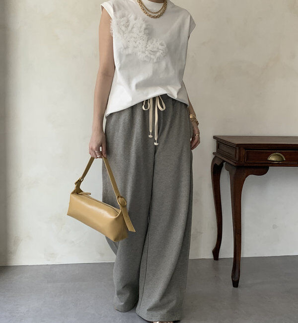  「3DチュールモチーフTEE」|Tシャツ・カットソー|