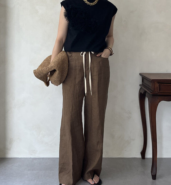  「3DチュールモチーフTEE」|Tシャツ・カットソー|