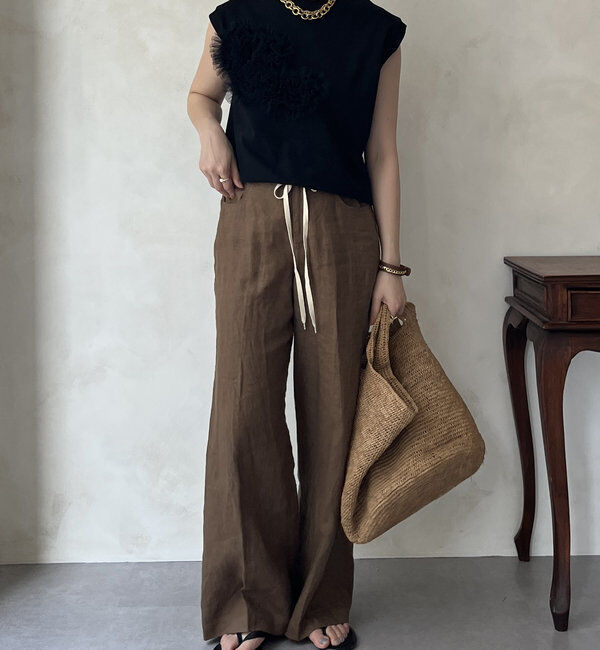  「3DチュールモチーフTEE」|Tシャツ・カットソー|