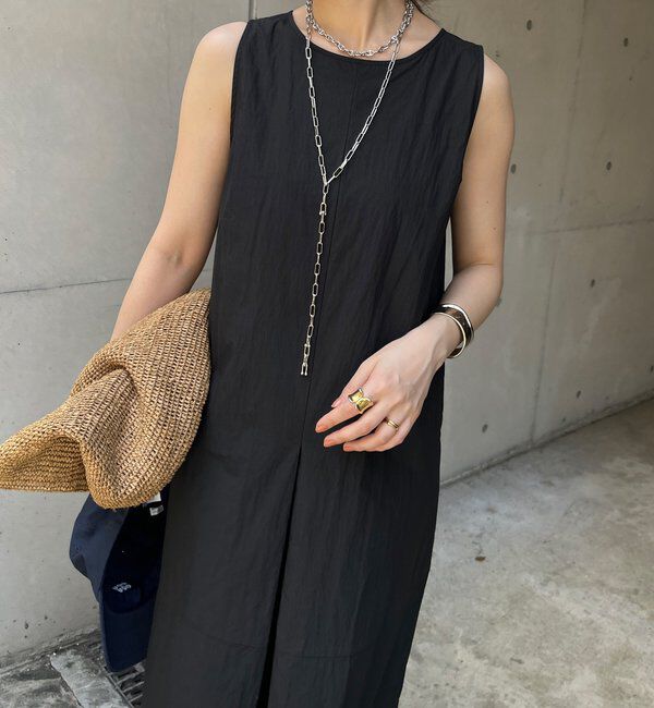  「【WEB限定】深タックデザインドレス」|ワンピース|