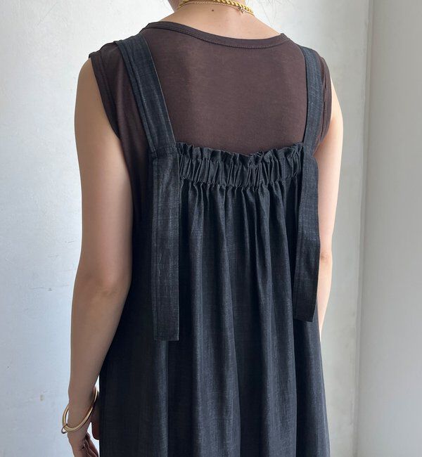  「【WEB限定】リヨセルデニム前後2WAYジャンスカ」|ワンピース|