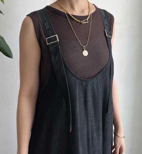  「【WEB限定】リヨセルデニム前後2WAYジャンスカ」|ワンピース|