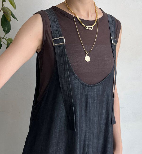  「【WEB限定】リヨセルデニム前後2WAYジャンスカ」|ワンピース|