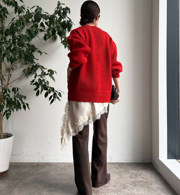  「ジップニットカーディガン」|カーディガン|