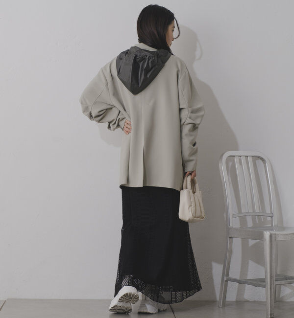  「【裏地あり/デザイン袖】デザインオーバージャケット」|ブルゾン・スタジャン|