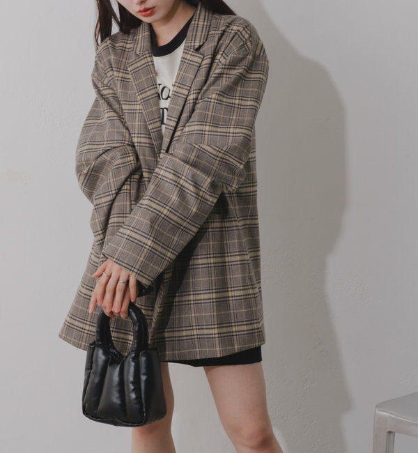  「【裏地あり/デザイン袖】デザインオーバージャケット」|ブルゾン・スタジャン|