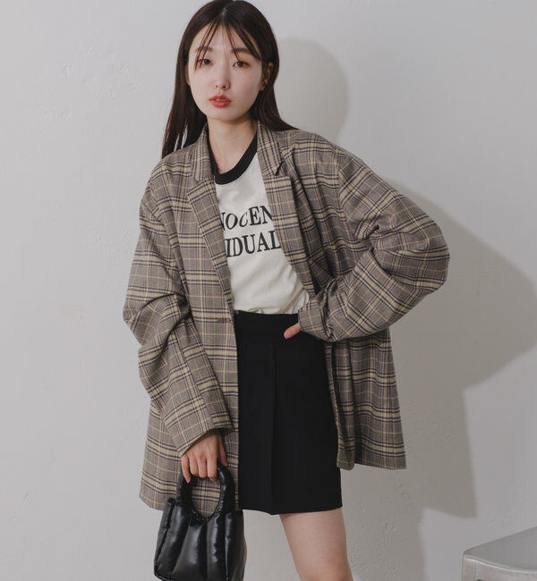  「【裏地あり/デザイン袖】デザインオーバージャケット」|ブルゾン・スタジャン|