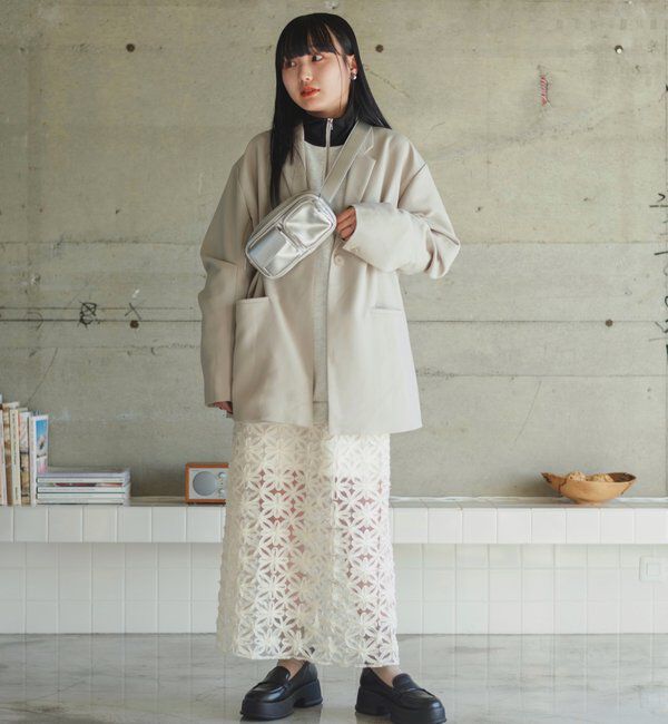  「【裏地あり/デザイン袖】デザインオーバージャケット」|ブルゾン・スタジャン|