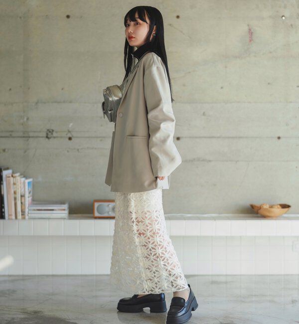  「【裏地あり/デザイン袖】デザインオーバージャケット」|ブルゾン・スタジャン|