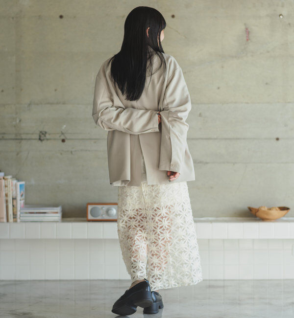  「【裏地あり/デザイン袖】デザインオーバージャケット」|ブルゾン・スタジャン|