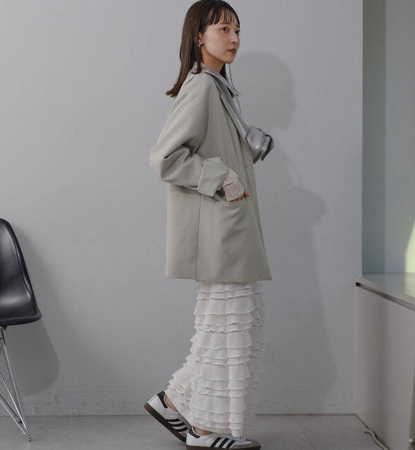  「【裏地あり/デザイン袖】デザインオーバージャケット」|ブルゾン・スタジャン|