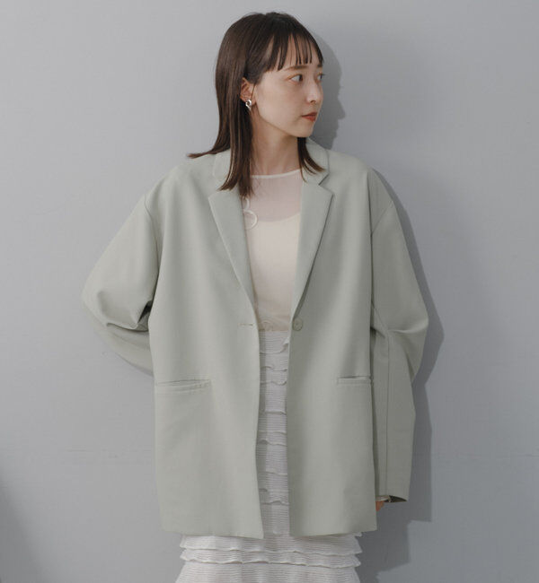  「【裏地あり/デザイン袖】デザインオーバージャケット」|ブルゾン・スタジャン|