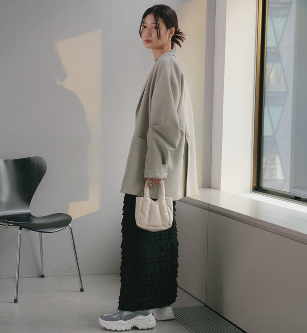  「【裏地あり/デザイン袖】デザインオーバージャケット」|ブルゾン・スタジャン|