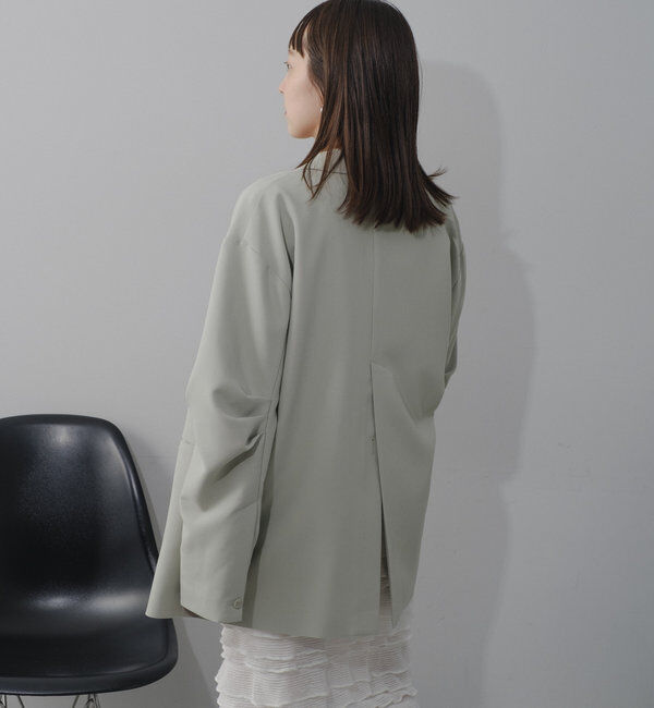  「【裏地あり/デザイン袖】デザインオーバージャケット」|ブルゾン・スタジャン|