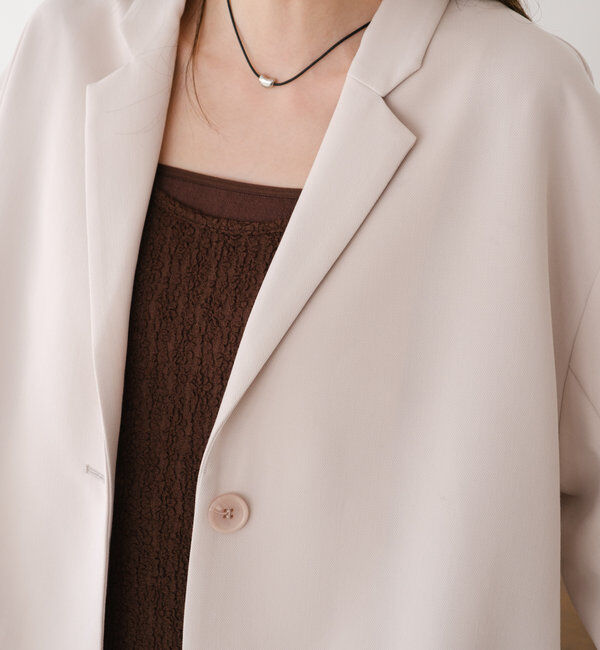  「【裏地あり/デザイン袖】デザインオーバージャケット」|ブルゾン・スタジャン|