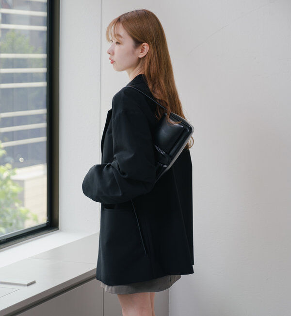  「【裏地あり/デザイン袖】デザインオーバージャケット」|ブルゾン・スタジャン|