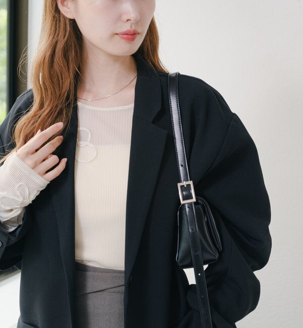  「【裏地あり/デザイン袖】デザインオーバージャケット」|ブルゾン・スタジャン|